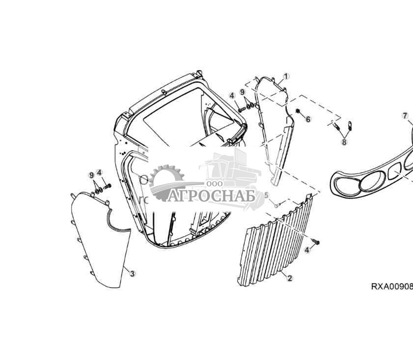 Передняя решетка 